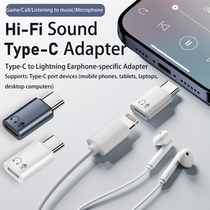 Adaptateur audio Type-<span class=keywords><strong>C</strong></span> vers <span class=keywords><strong>Lightning</strong></span>, dongle casque HiFi avec micro pour téléphone et ordinateur portable Type-<span class=keywords><strong>C</strong></span> - Product Image 1
