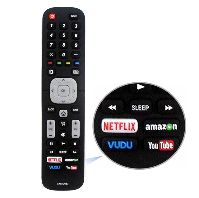 New EN2A27S Replacement Remote Control Compatible With Sharp Hisense LCD LED HDTV Smart TV