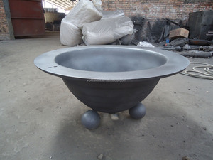 Grand pot <span class=keywords><strong>de</strong></span> fleurs en fonte antique pour <span class=keywords><strong>jardin</strong></span>, urne décorative d'extérieur avec garantie <span class=keywords><strong>de</strong></span> 5 ans, finition peinte en gris - Product Image 3