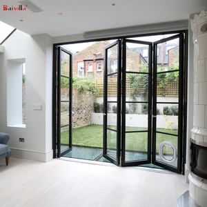 Griglie per <span class=keywords><strong>porte</strong></span> da <span class=keywords><strong>12</strong></span> piedi Patio <span class=keywords><strong>porte</strong></span> esterne Bifold doppio vetro temperato, griglia per <span class=keywords><strong>porte</strong></span> pieghevoli in alluminio da cortile - Product Image 4