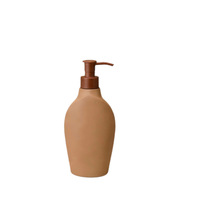Bouteille pompe mate en HDPE de 500 ml pour gel douche, shampoing, logo personnalisé