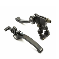Ensemble de leviers d'embrayage et de frein pour moto tout-terrain 22 mm, 1 paire, guidon pliable pour modèles 90/110/125/140cc, accessoires intérieurs pour moto