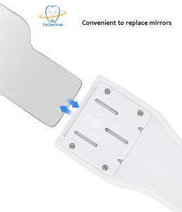 Zahnmedizinische Fotografie beschlagfreier Foto-LED-Mundspiegel aus Edelstahl mit Griff für intraorale Fotografie und elektronischem Reflektor - Product Image 4