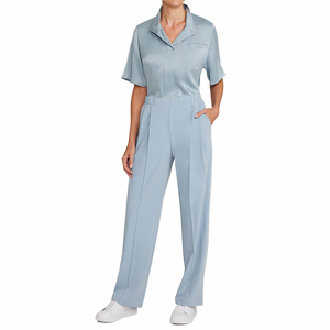 กางเกงสครับเอวยางยืดไซส์ใหญ่สำหรับผู้หญิง ขากว้าง ผ้าทอ ยี่ห้อซานเซีย เหมาะสำหรับบุคลากรทางการแพทย์ พยาบาล และแพทย์ - Product Image 2