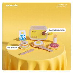 <span class=keywords><strong>Juguete</strong></span> <span class=keywords><strong>de</strong></span> Madera MUWANTU para Hacer Pan y Tostadas, Juego <span class=keywords><strong>de</strong></span> Imitación <span class=keywords><strong>de</strong></span> Chef para Niños, para Preparar Sándwiches <span class=keywords><strong>de</strong></span> Desayuno - Product Image 1