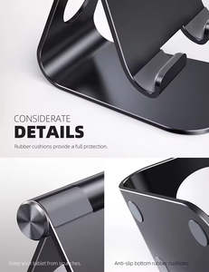 Support de tablette en aluminium Lamicall S1X pour bureau, support multi-angles réglable, support de <span class=keywords><strong>téléphone</strong></span> en métal robuste pour tablette de 4 à 13 pouces, appareil intelligent - Product Image 3