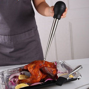 Nuove Idee Prodotto 2026: Set Iniettore per Carne in Acciaio Inox per Casa e Cucina, Set Iniettore per Marinatura, Set Baster per Tacchino - Product Image 4