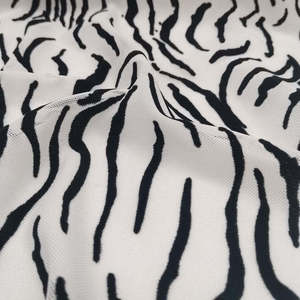 Premium Quality Spandex Mesh Flocking Stretch <b>Velvet</b> Tulle Dress Lace <b>Fabric</b> for Tutu Design <b>BLACK</b> LACE DOG - Product Image 3