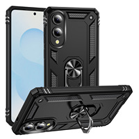 Coque de Téléphone Blindée Anti-Choc avec Support Magnétique et Béquille pour Samsung S25 Edge S24 S23 S22 S21 Ultra Plus FE