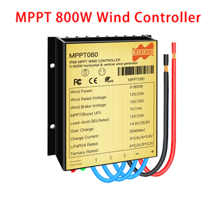 Contrôleur de charge/décharge éolienne ROCK MPPT080 0~800W 30A IP68 avec ajustement automatique de la sortie DC/AC 12/24V pour générateur MPPT080 - Product Image 2