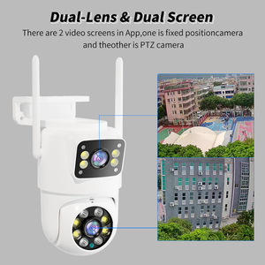 Z 4mp 4k double objectif AI caméra de sécurité wifi intelligente étanche ip 66 extérieur audio bidirectionnel cctv camer - Product Image 5