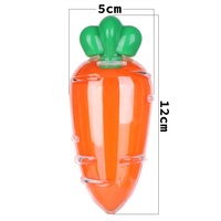 Boîte d'emballage transparente en plastique en forme de carotte pour bonbons, cadeaux et jouets, idéale pour Pâques, mariages et anniversaires