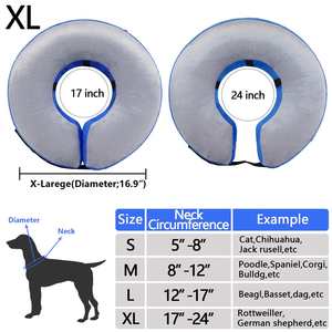 Collar Isabelino de Recuperación para Perros y Gatos, Suave y Ajustable, con Diseño de Donut, para después de Cirugía, Almohada para el <span class=keywords><strong>Cuello</strong></span> - Product Image 6