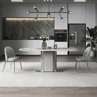 Restaurant de luxe nordique Tables de cuisine à domicile rembourrage en cuir PU chaise de salle à manger moderne à dossier haut pour ensemble de meubles de salle à manger