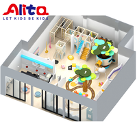 ALITA Mignonne Cabane d'Enfants en Contreplaqué et Tuyaux Galvanisés pour Jeu d'Imitation en Intérieur, Taille Personnalisée, Capacité 100 Personnes