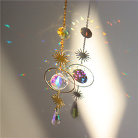 Atrapasoles de Cristal Colgante con Forma de Colibrí, Generador de Arcoíris, Prismas de Cristal