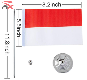 Publicidad personalizada Regalo de negocios Bandera nacional <span class=keywords><strong>Polonia</strong></span> Bandera de escritorio Bandera de mesa con base y asta de bandera - Product Image 3