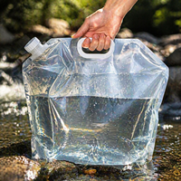 Sac à eau pliable de 5L, 10L, 15L, 18L, 20L pour eau déionisée, idéal pour le camping en extérieur - Vente en gros