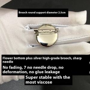 Haut de gamme 6.6cm Nibu Super-forme fleur camélia broche broches petite fleur parfumée bijoux Corsage plaqué alliage Plus broche - Product Image 2