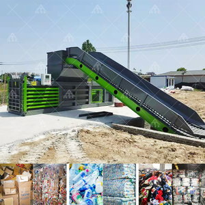 Horizontal Cardboard <strong>Compactor</strong> Automatic Paper Hydraulic Cardboard Cloth Waste Baler Baling Press <strong>Machine</strong> - Product Image 2