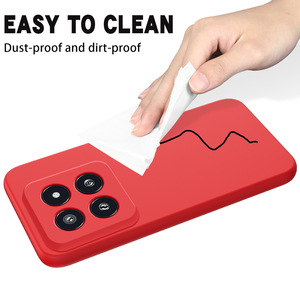 Custodia per Xiaomi <span class=keywords><strong>14</strong></span> <span class=keywords><strong>Pro</strong></span> in Silicone Liquido Solido di Alta Qualità, Minimalista, Anti-Caduta, a Copertura Totale - Product Image 2