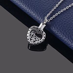 Colgante de urna conmemorativa impermeable, collar de acero inoxidable, joyería para cenizas de cremación, recuerdo para madre y padre - Product Image 3