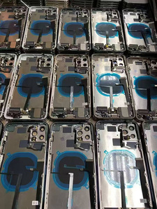 Coque de protection pour <span class=keywords><strong>iPhone</strong></span> X/XR/XS/XSMax/11/12/13/14/15/16 Mini Plus Pro Max avec emplacement SIM, avec matériau et cadre central - Product Image 5