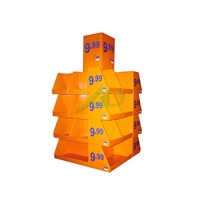 Présentoir en carton pré-assemblé, écologique et moderne, pour couches, sous-vêtements, jouets et snacks pour bébés en supermarché
