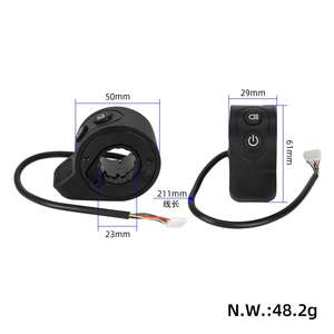 Acelerador de Pulgar Negro para Patinetes Eléctricos HX X6 X7 X8, Interruptor de Encendido/Apagado de Luz, Acelerador HX X8 - Product Image 2