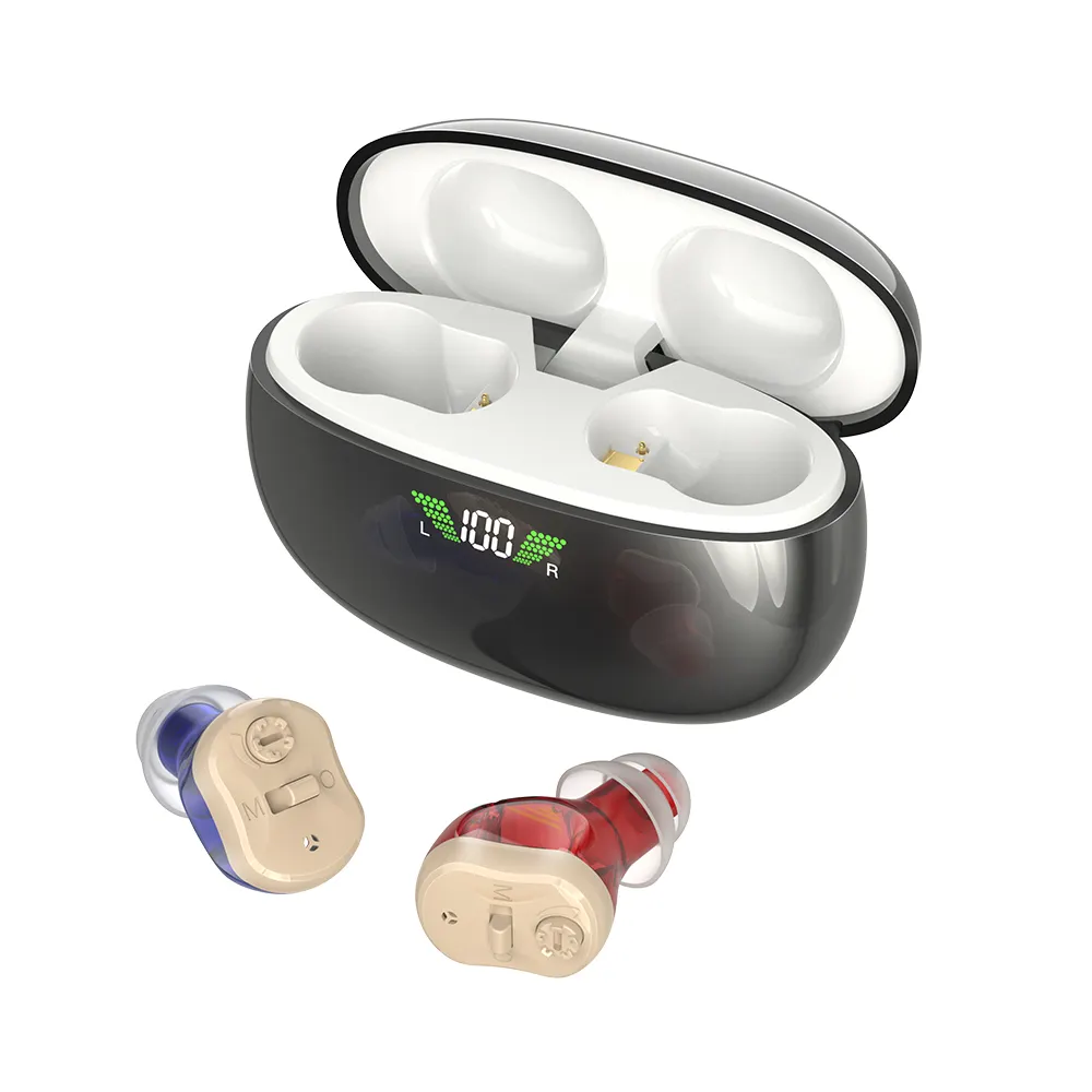 聴覚障害者メーカー向けのミニシック補聴器補聴器audifonos para sordos充電式OTC補聴器