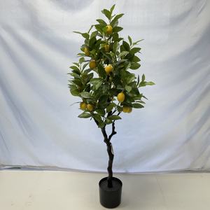 Collection de décorations de jardin modernes personnalisées de verdure tropicale résistante aux UV haute usine de citronniers artificiels vivants en gros - Product Image 2