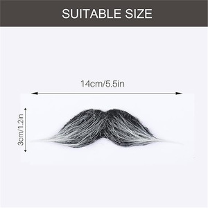 Acht Strang Pirate Brown Bart Dress-Up Requisiten mit Zöpfen und Whiskern für Holiday Prom Parties Party Gefälligkeiten - Product Image 2