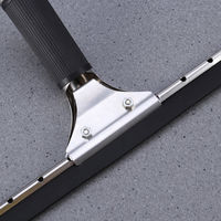 10 ''/14''/16 ''/18'' réglable Durable télescopique en aluminium pôle nettoyeur de vitres raclette noir caoutchouc poignée en plastique couleur noire