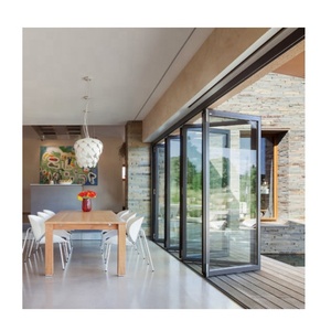 Puerta <span class=keywords><strong>de</strong></span> entrada <span class=keywords><strong>de</strong></span> seguridad plegable, perfiles <span class=keywords><strong>de</strong></span> aluminio para Patio <span class=keywords><strong>de</strong></span> cocina, Bifold, fabricante al por mayor - Product Image 6