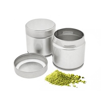 Boîte en fer blanc D60 de 30g hermétique pour thé en vrac, biscuits, chocolat - Qualité alimentaire avec couvercle à vis
