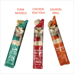 อาหารแมวแบบเปียกชนิดน้ำ รสไก่ ปลาค็อด ปลาทูน่า ขนมแมว พร้อมบริการ OEM - Product Image 4