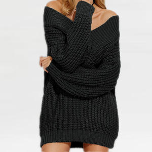 <span class=keywords><strong>Pull</strong></span>-over en tricot épais à col en V à manches longues pour <span class=keywords><strong>femme</strong></span>, nouvelle collection automne/hiver 2025 pour <span class=keywords><strong>AliExpress</strong></span> Europe Amérique, style coréen - Product Image 3