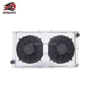 Radiateur entièrement en aluminium avec cache-ventilateur pour Subaru Impreza WRX STI GC8/GF8 - Legacy BC5/<span class=keywords><strong>BJ5</strong></span>/ BF5 EJ20 1989-2002 - Product Image 1