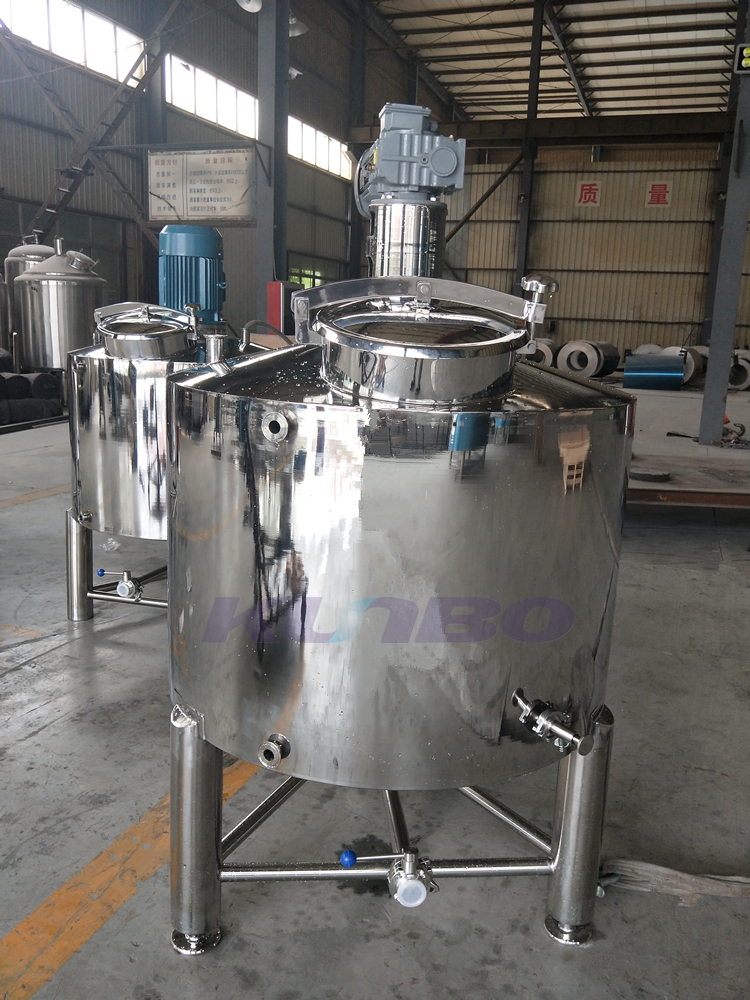 Бак смесителя KUNBO 1000L из нержавеющей стали с нагревателем