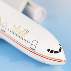 เครื่องบินโดยสารเอติฮัด-B777 รุ่นจำลองโลหะ ขนาด 16 ซม. ของสะสมสำหรับเด็ก รายละเอียดเหมือนจริง - Product Image 6