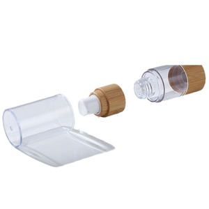 ขวดโลชั่นซีรีส์ Amr Bamboo And Wood พร้อมหัวปั๊มแบบกด หลายขนาด บรรจุภัณฑ์เครื่องสำอางพลาสติกสุญญากาศ - Product Image 2