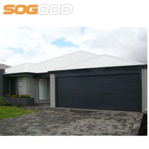 <span class=keywords><strong>Porte</strong></span> <span class=keywords><strong>de</strong></span> <span class=keywords><strong>garage</strong></span> <span class=keywords><strong>sectionnelle</strong></span> au design contemporain gris foncé, imperméable, <span class=keywords><strong>installation</strong></span> facile pour usage résidentiel - Product Image 3
