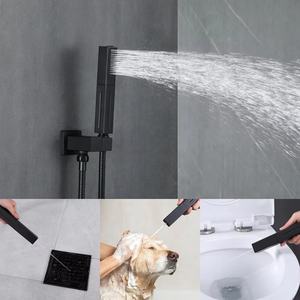 Sistema de ducha de baño de latón ORB de 3 tipos LED Cabezales de ducha de 12 pulgadas Mezclador de cascada Juegos de Ducha - Product Image 6