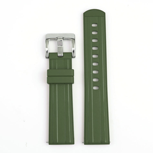 Wholesale Price Fluorine Rubber Watchband 22mm FKM Watch <strong>Bands</strong> for Rolex Green Water <strong>Ghost</strong> - Product Image 5