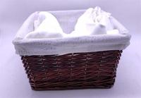 Panier de rangement en osier tressé, grand format, vide, pour articles divers, outils, linge, pommes de terre, vente en gros, avec poignée