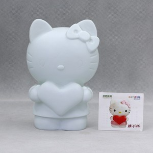 Figura de Hello Kitty sin Pintar de Fábrica con Pinturas Acrílicas, Kits de Pintura para Niños, Manualidades, Muñeca de Vinilo Blanca, Juguete, Gato Fluido para Pintar DIY - Product Image 5
