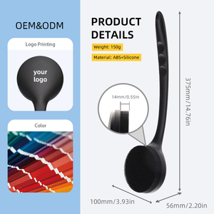 Dài xử lý chống trượt Nylon Silicone tắm bàn chải cao cấp bọt biển & Chà - Product Image 6