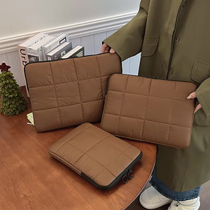 Funda Acolchada de Lujo para Laptop, Funda Impermeable de Nailon para Tablet, para <span class=keywords><strong>MacBook</strong></span> Air <span class=keywords><strong>Pro</strong></span> <span class=keywords><strong>13</strong></span> 14 15 Pulgadas, Fabricante Mayorista - Product Image 3