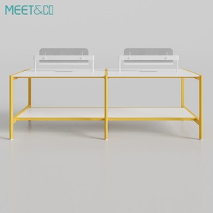 Professional Office Workstation <b>Table</b> With Divided Boards Modern Style Commercial Furniture Office Workstation Manufacturer - Product Image 1