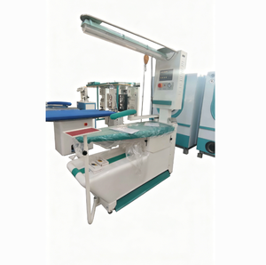 Table à <span class=keywords><strong>repasser</strong></span> professionnelle à aspiration et soufflage avec générateur de vapeur intégré, moteur silencieux, station de dégraissage pour nettoyage à sec et blanchisserie - Product Image 6